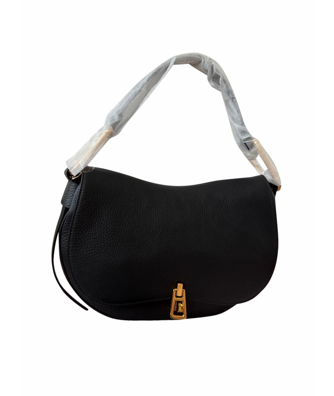 COCCINELLE Черная кожаная сумка через плечо, фото 1