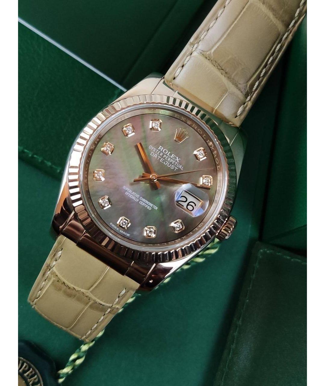 ROLEX Золотые часы из розового золота, фото 2