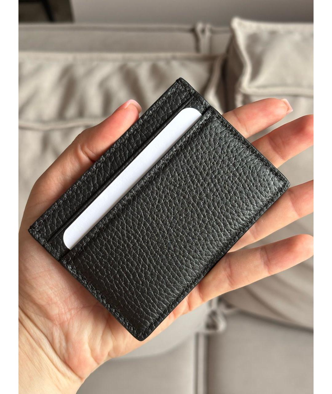 GUCCI Черный кожаный кардхолдер, фото 3