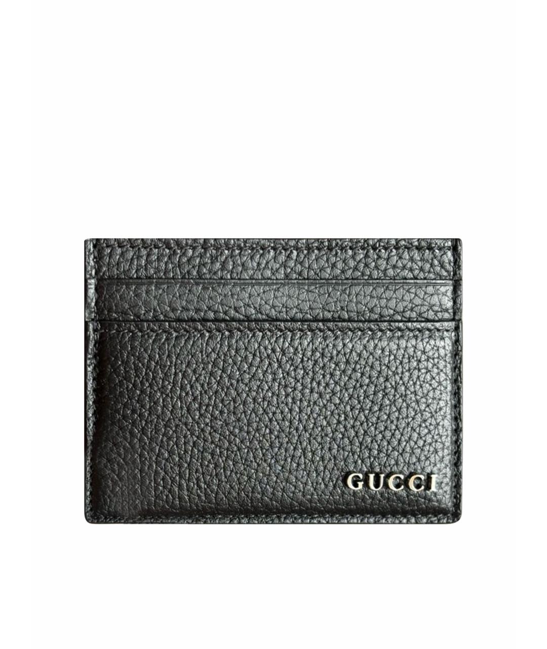 GUCCI Черный кожаный кардхолдер, фото 5