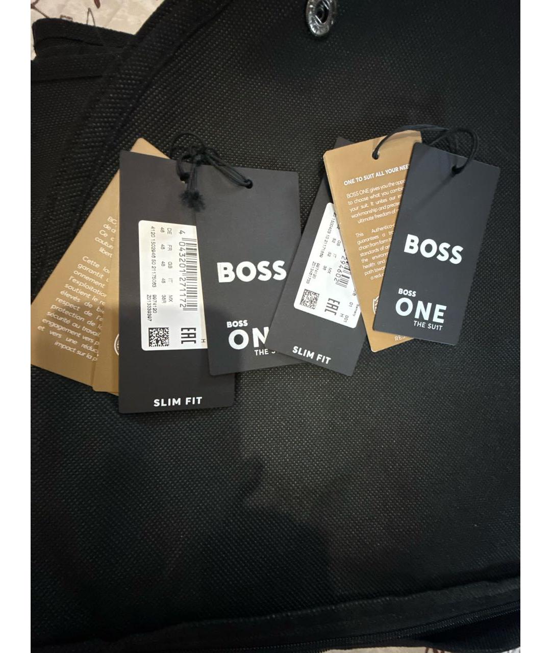HUGO BOSS Черный классический костюм, фото 7