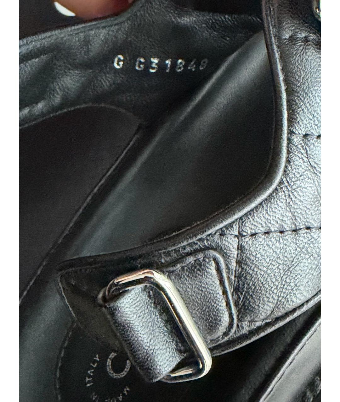 CHANEL Черные кожаные сандалии, фото 5