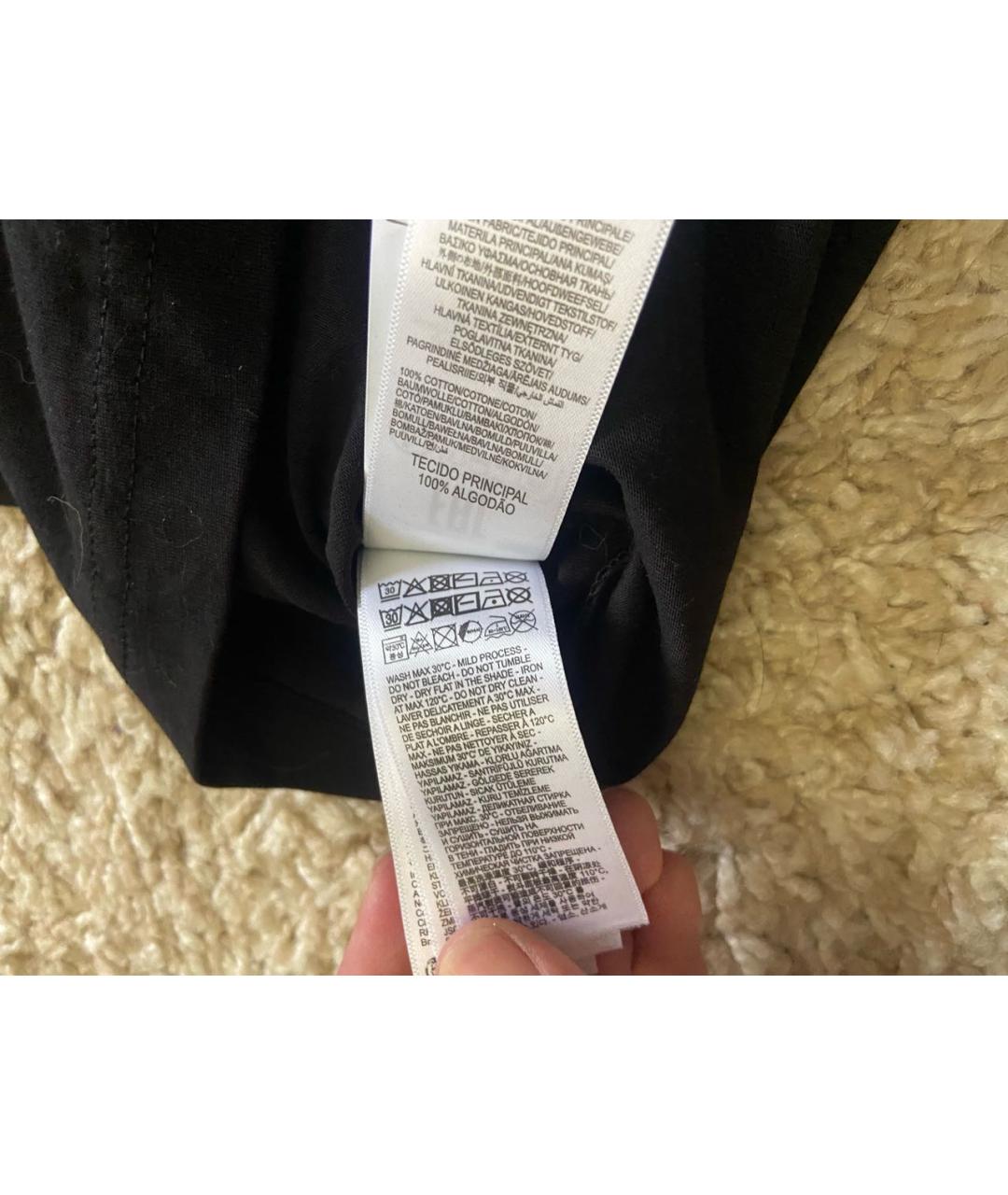 DIESEL Черная хлопковая футболка, фото 6