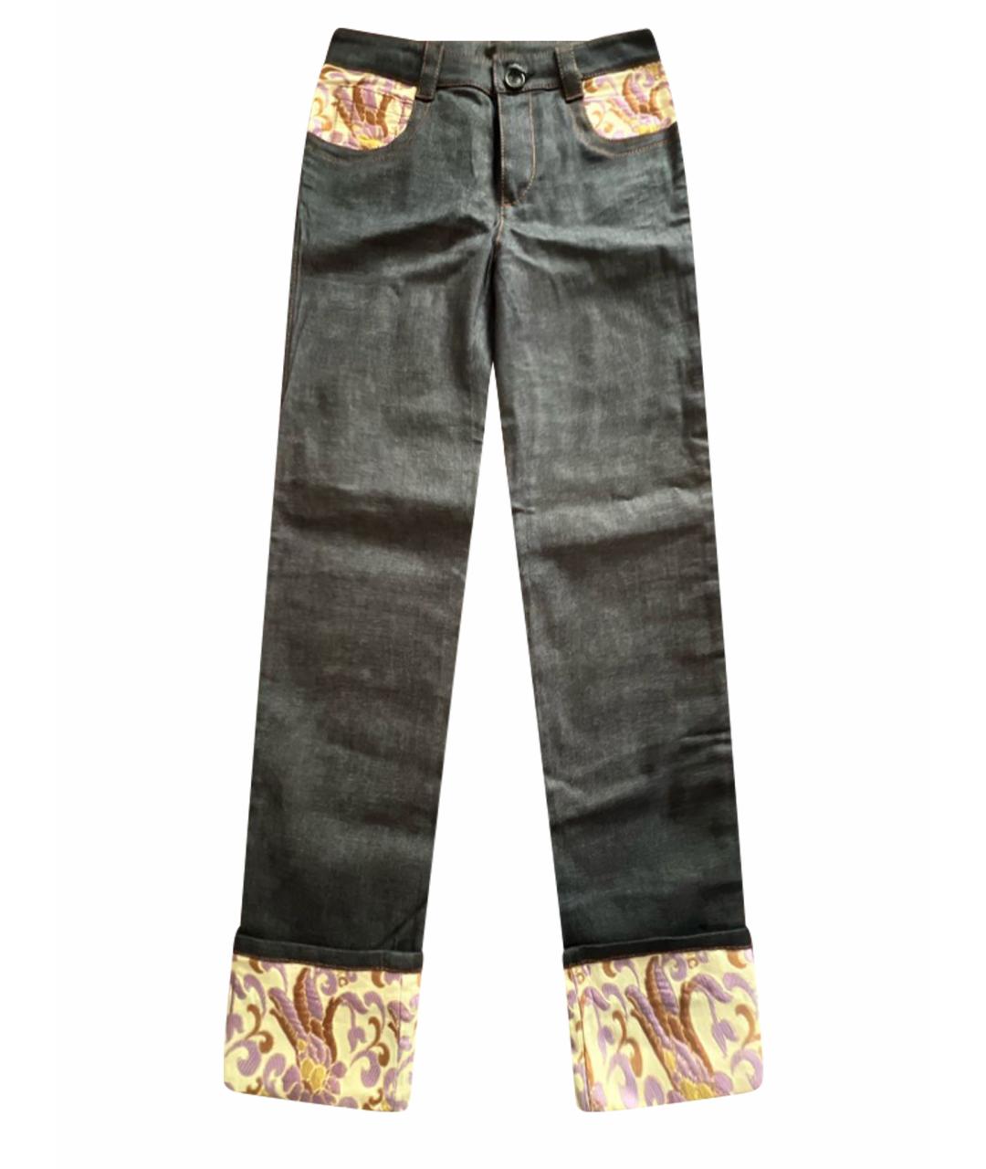 PRADA Синие хлопковые джинсы слим, фото 1