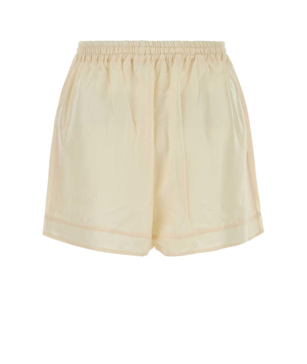 LE KASHA Желтые шелковые шорты, фото 2