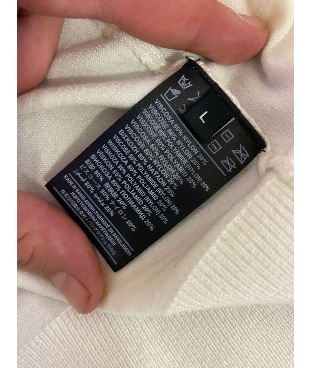 JOHN RICHMOND Белый вискозный кардиган, фото 7