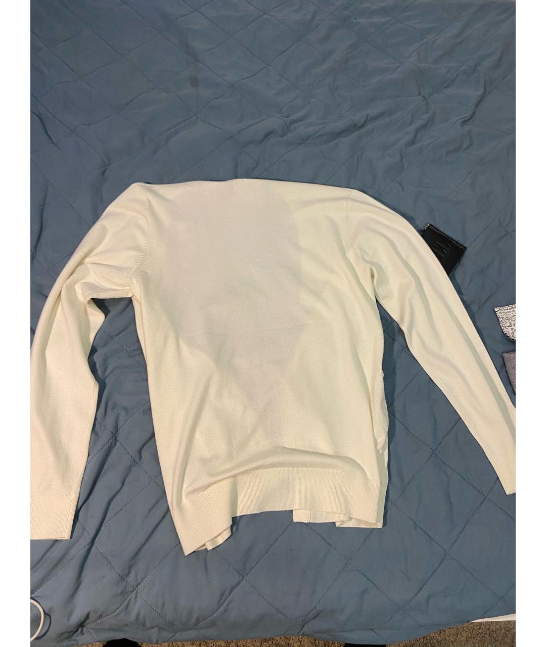 JOHN RICHMOND Белый вискозный кардиган, фото 2