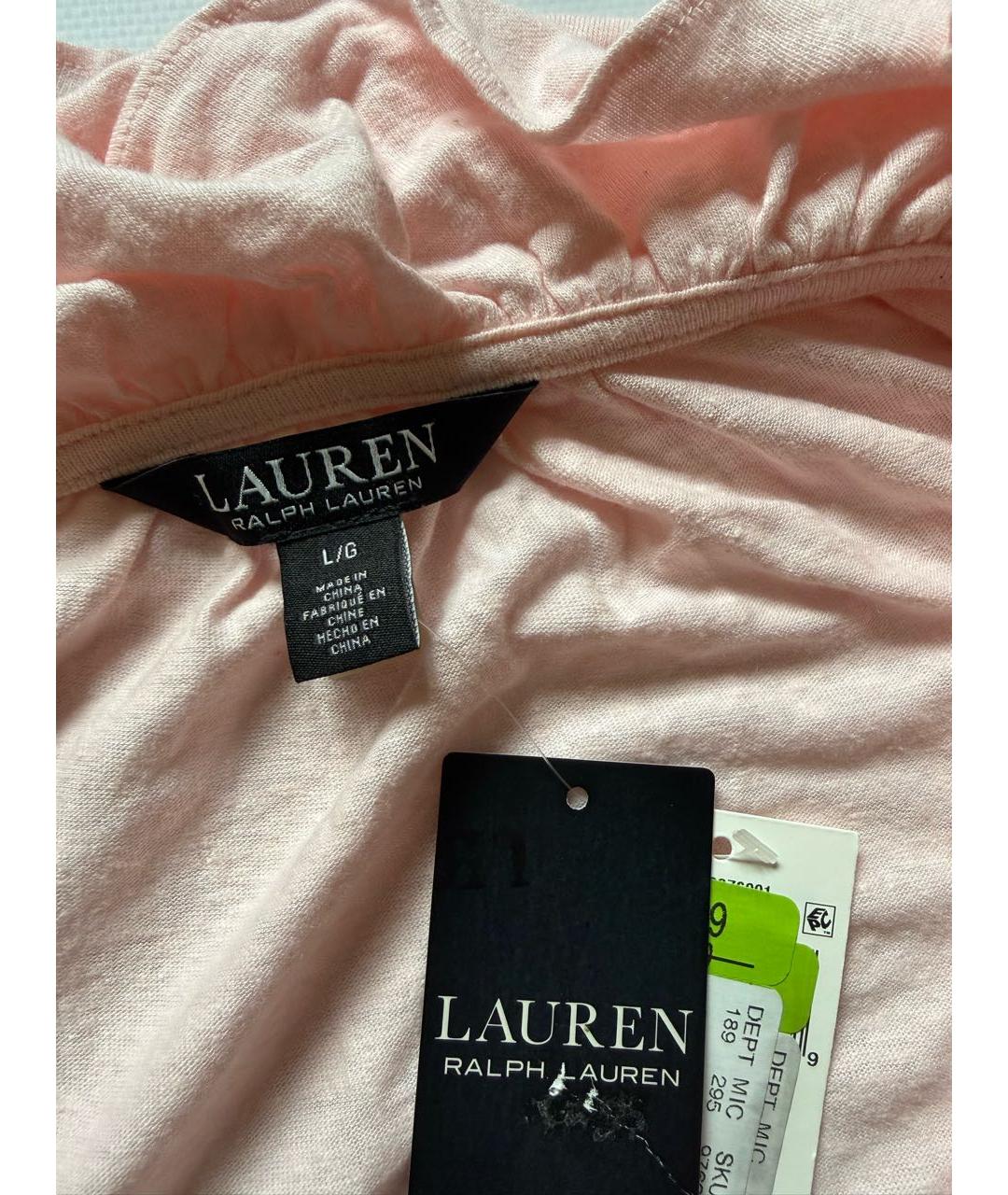 RALPH LAUREN Розовая футболка, фото 3