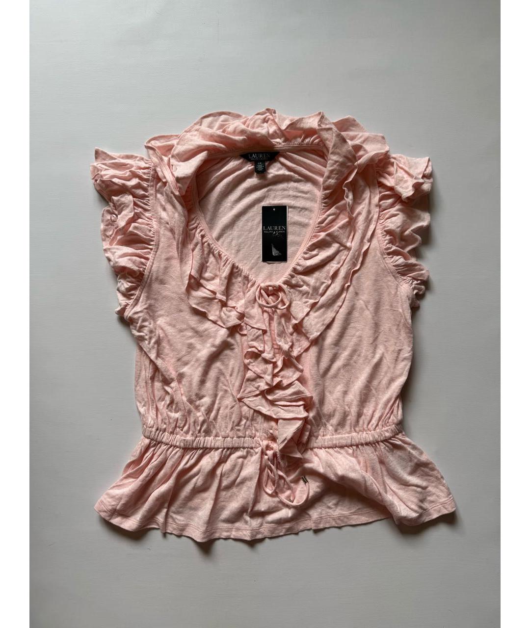 RALPH LAUREN Розовая футболка, фото 6