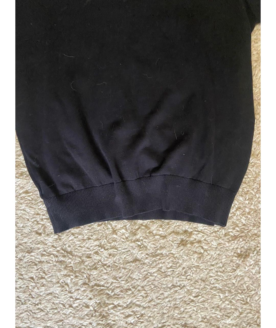JOHN RICHMOND Черный хлопковый джемпер / свитер, фото 6