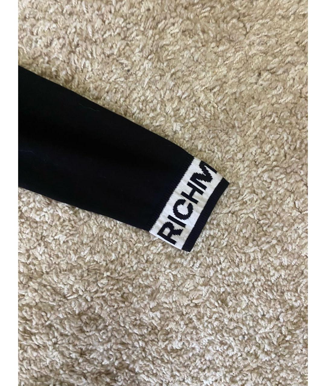 JOHN RICHMOND Черный хлопковый джемпер / свитер, фото 7