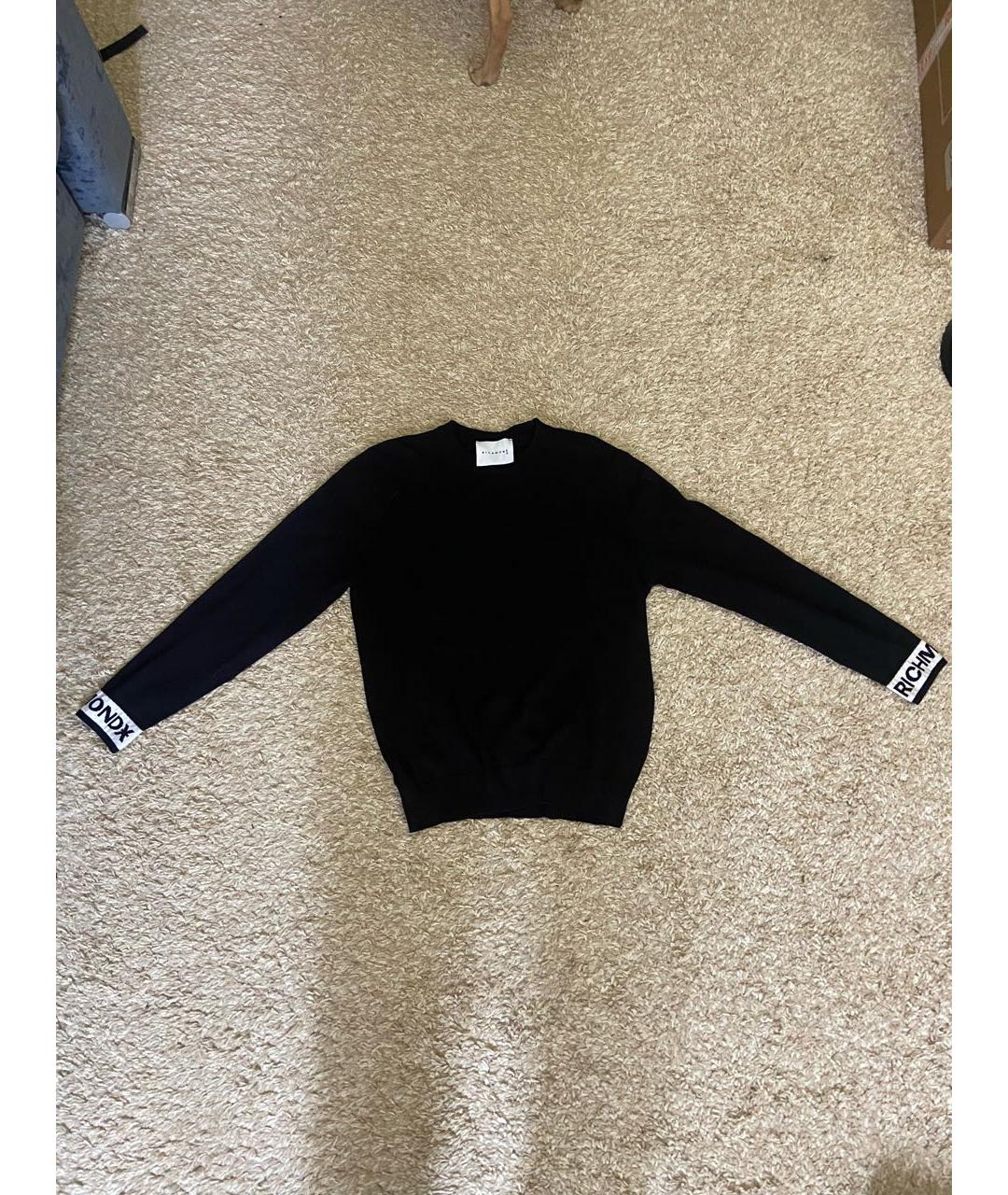 JOHN RICHMOND Черный хлопковый джемпер / свитер, фото 9