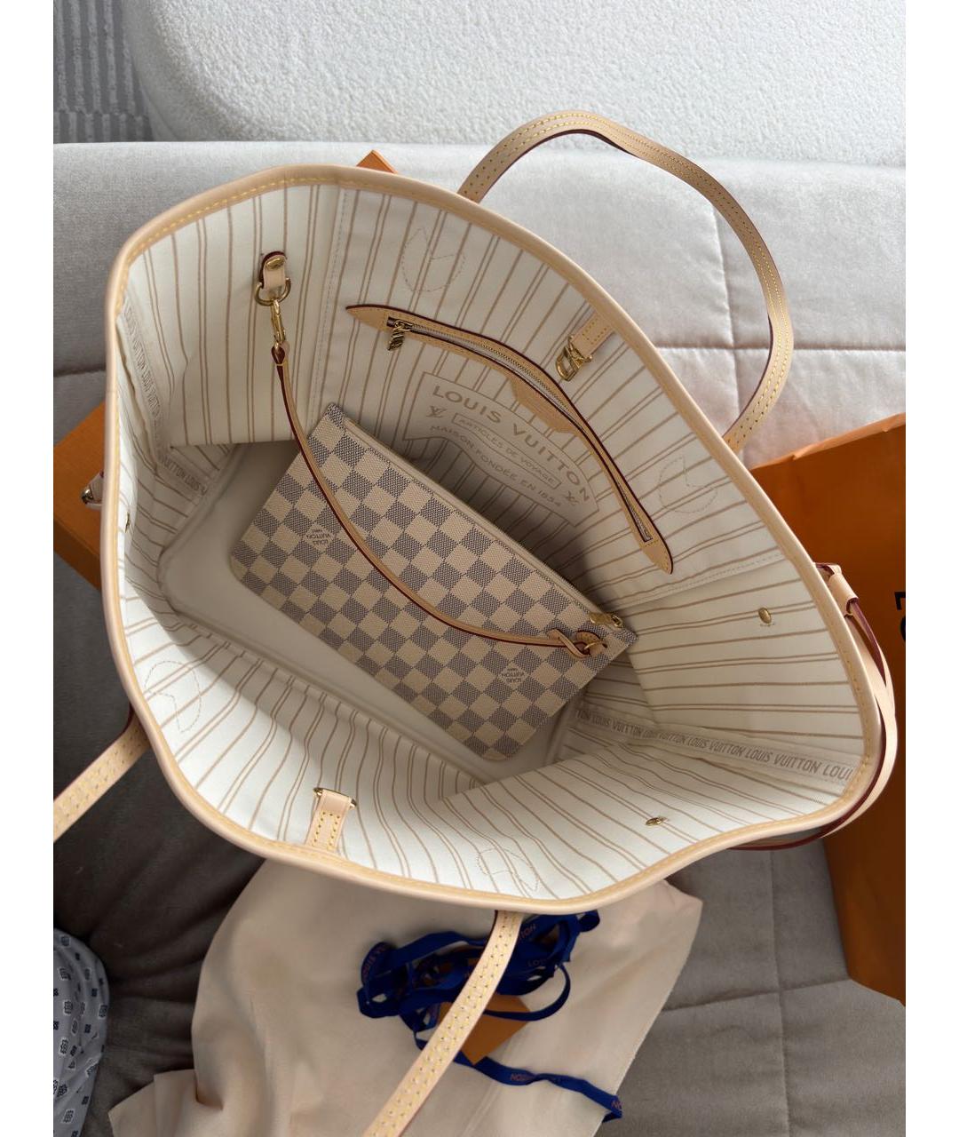 LOUIS VUITTON Бежевая сумка тоут, фото 4