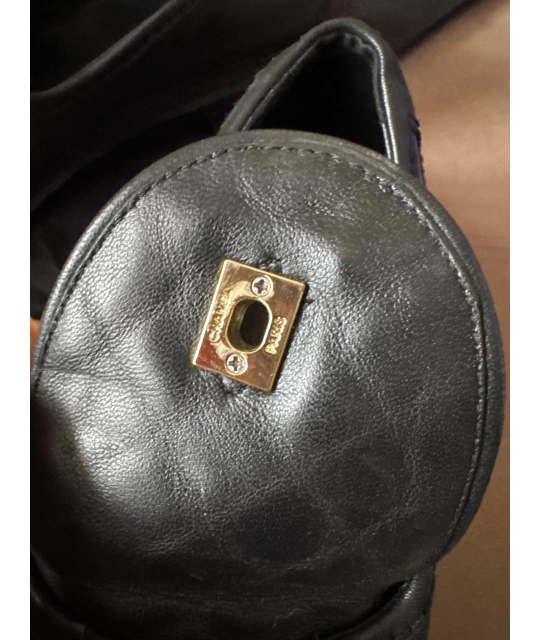 CHANEL Черные кожаные лоферы, фото 8