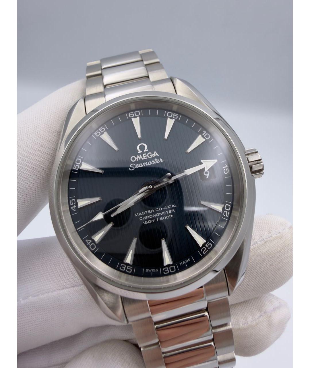 OMEGA Серебряные стальные часы, фото 2