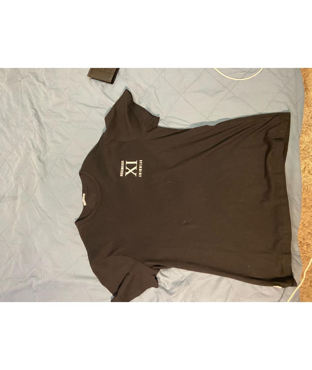 BIKKEMBERGS Черная хлопковая футболка, фото 9