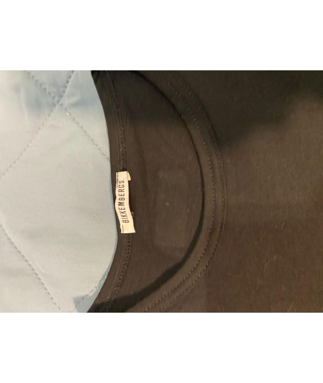 BIKKEMBERGS Черная хлопковая футболка, фото 3