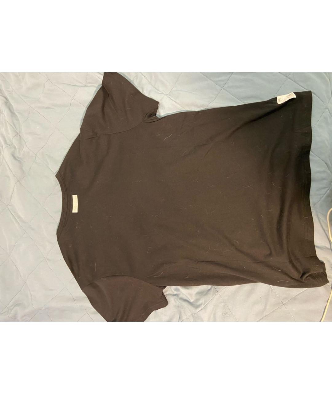 BIKKEMBERGS Черная хлопковая футболка, фото 2