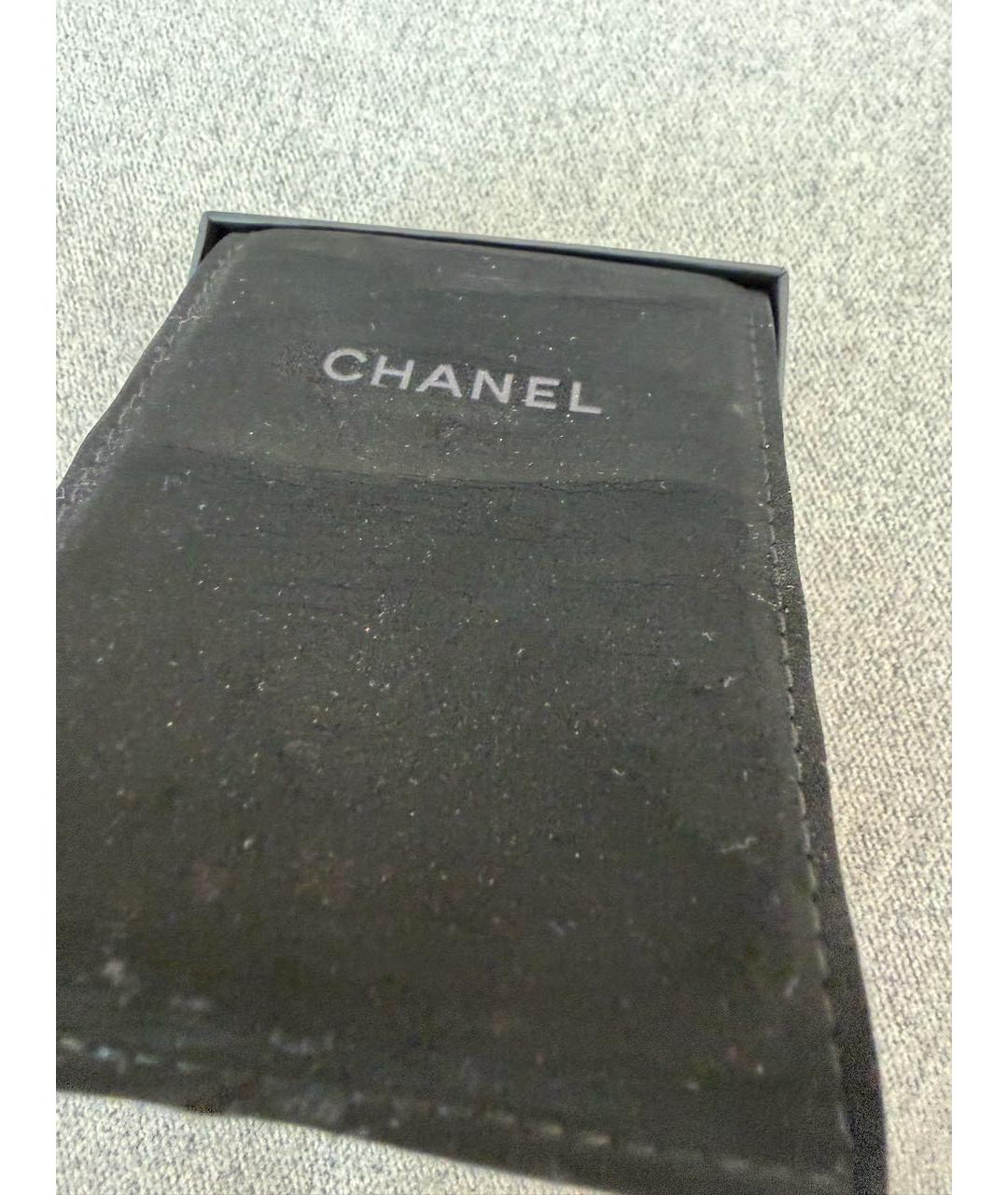 CHANEL Красные металлические серьги, фото 4