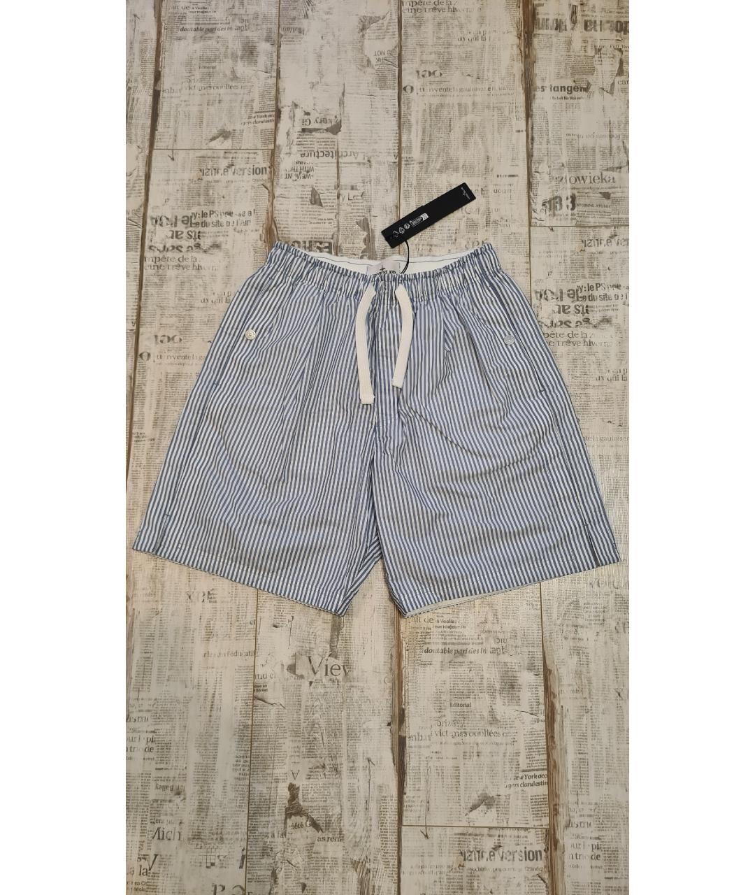 STONE ISLAND Голубые полиамидовые шорты, фото 5