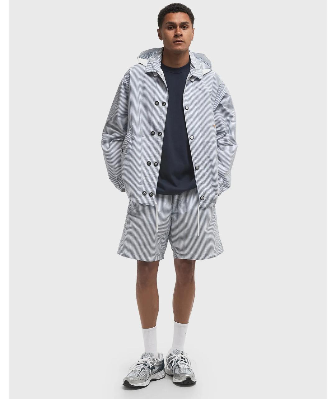 STONE ISLAND Голубые полиамидовые шорты, фото 2