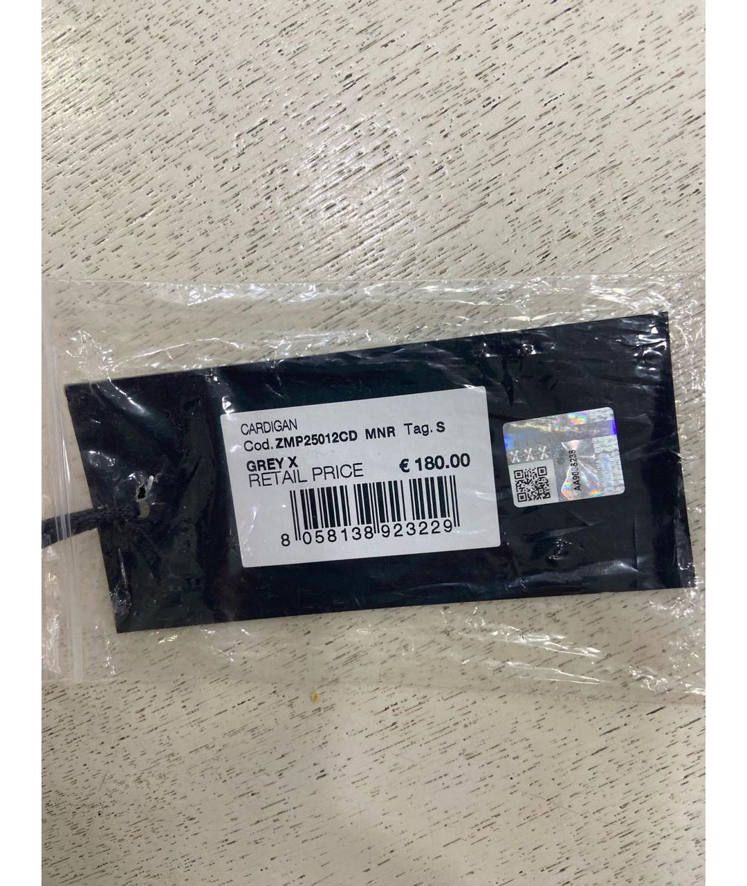 JOHN RICHMOND Серый вискозный кардиган, фото 7