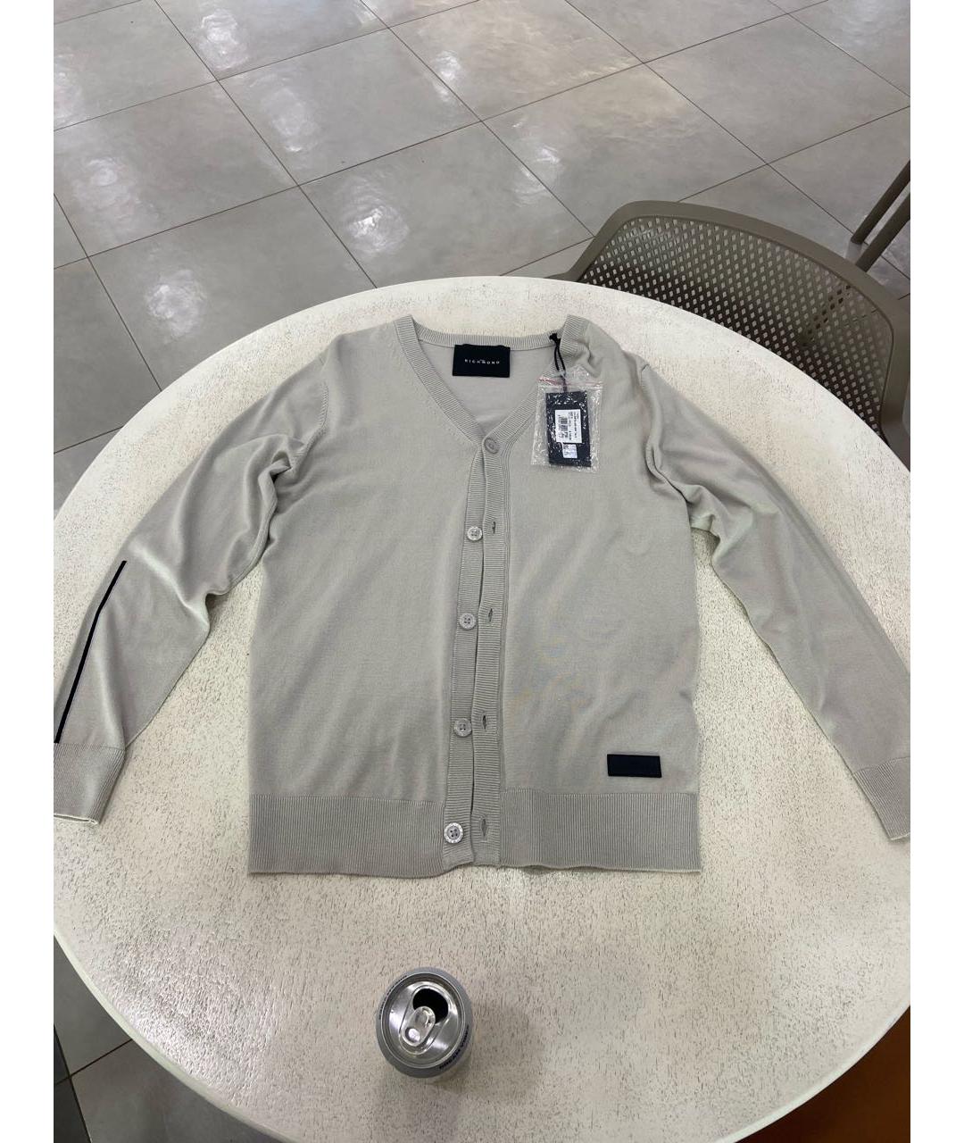 JOHN RICHMOND Серый вискозный кардиган, фото 9