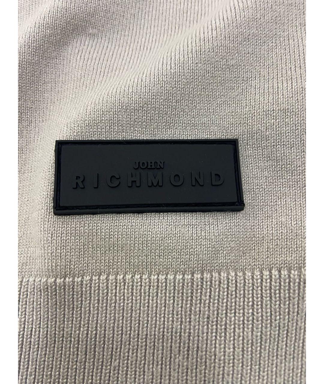 JOHN RICHMOND Серый вискозный кардиган, фото 6