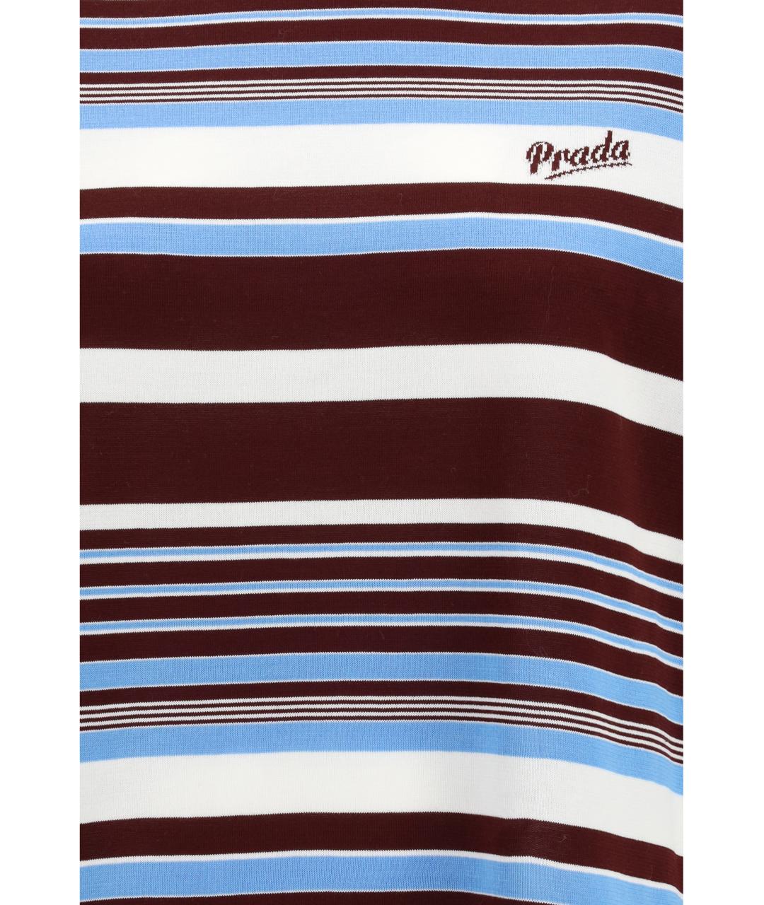 PRADA Мульти хлопковая футболка, фото 3