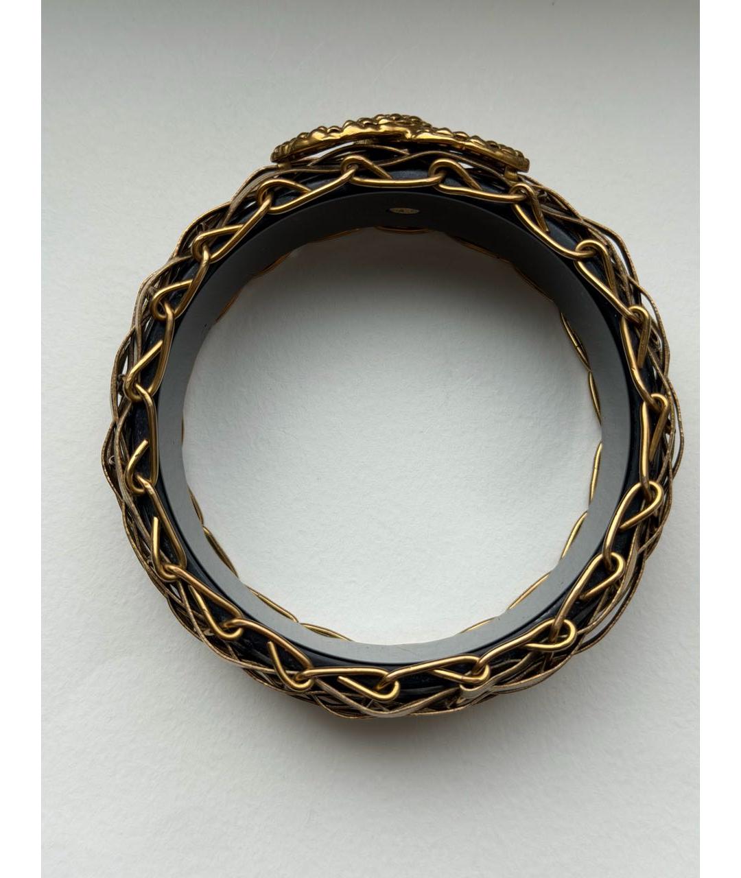 CHANEL Золотой металлический браслет, фото 3