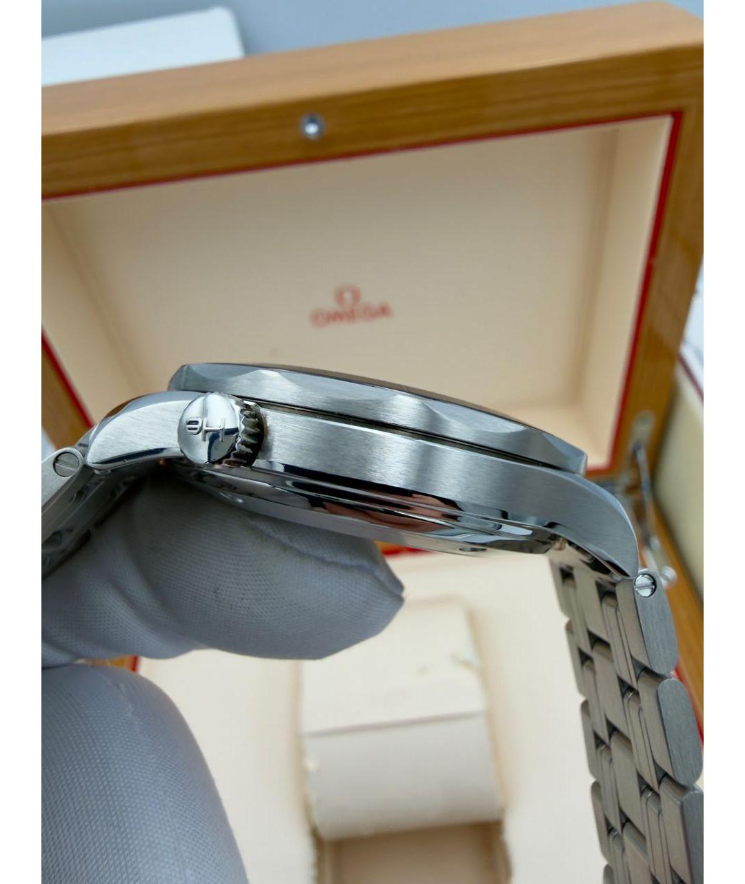 OMEGA Серебряные стальные часы, фото 3