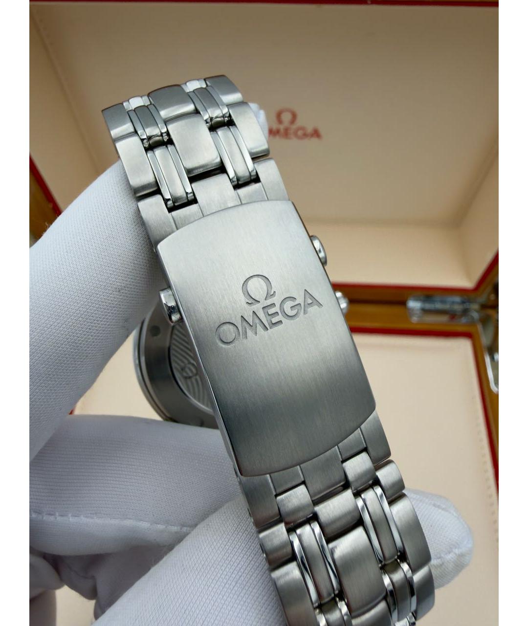 OMEGA Серебряные стальные часы, фото 7