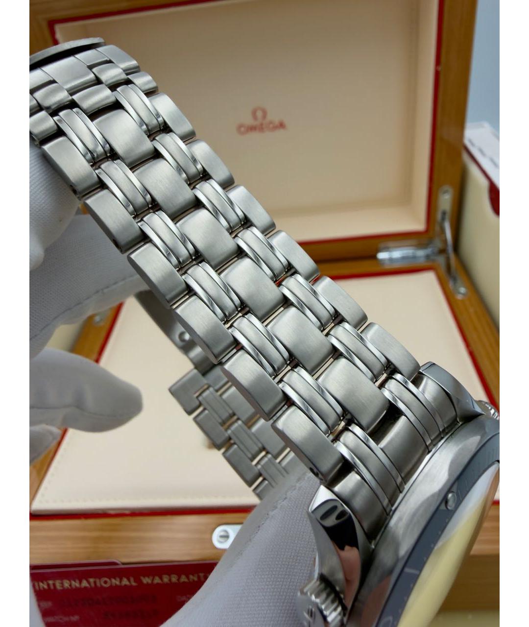 OMEGA Серебряные стальные часы, фото 6