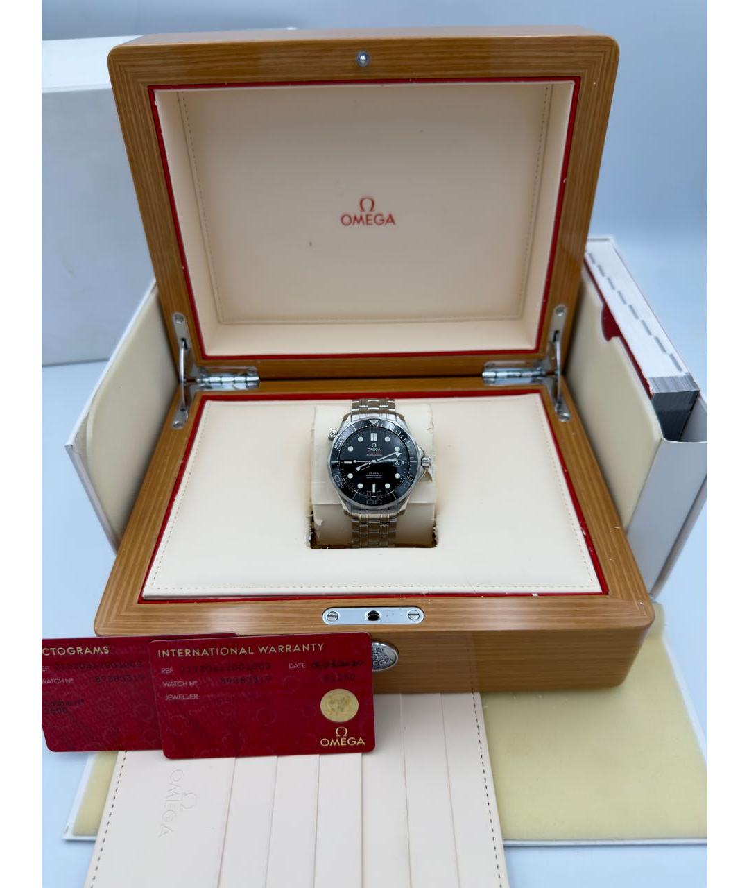 OMEGA Серебряные стальные часы, фото 5