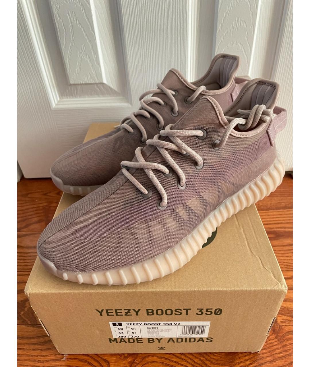 ADIDAS YEEZY Фиолетовые текстильные низкие кроссовки / кеды, фото 2