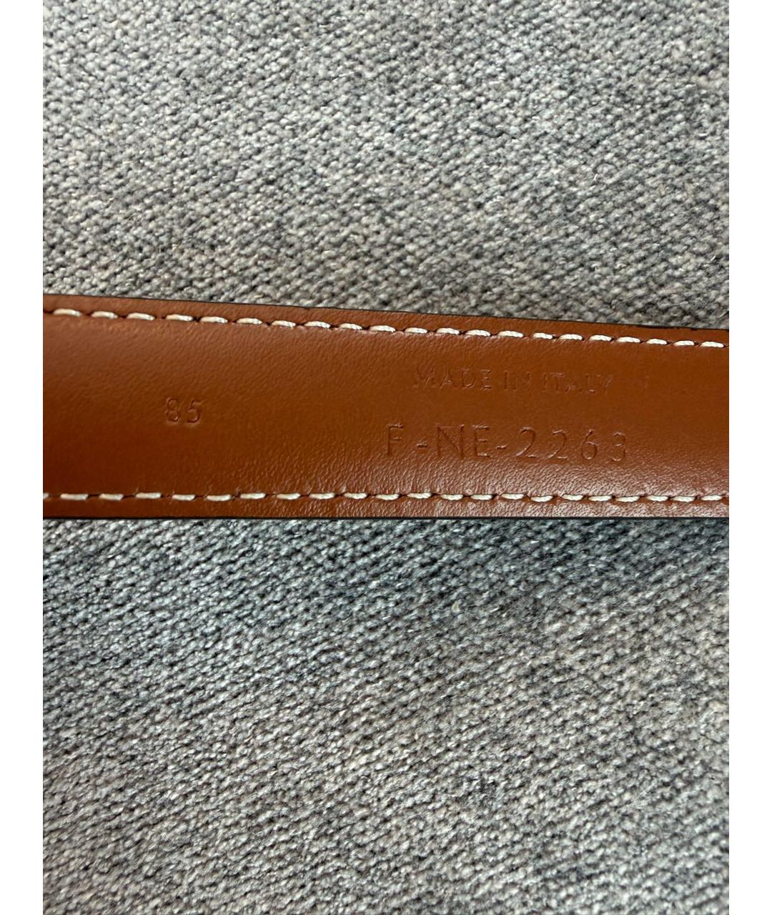 CELINE Коричневый ремень, фото 2