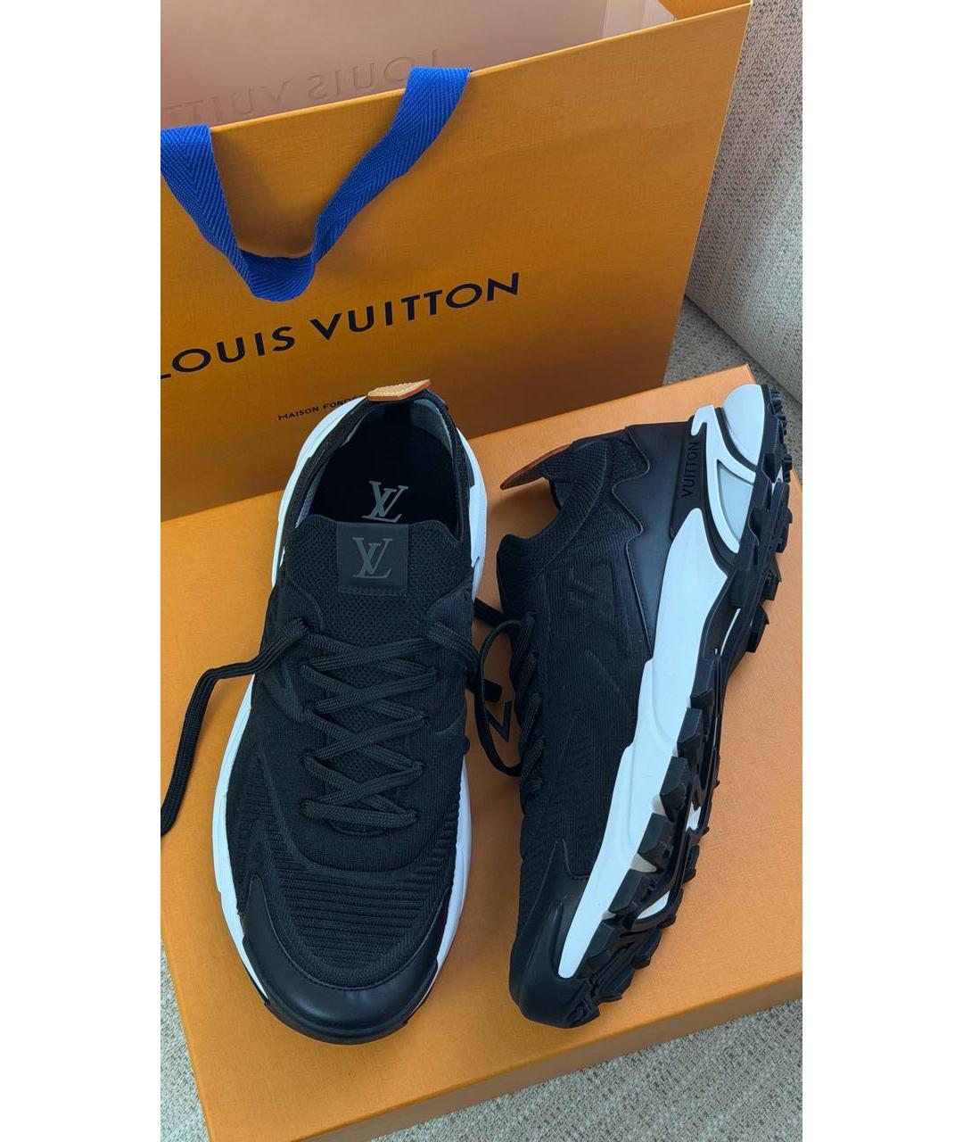 LOUIS VUITTON Черные низкие кроссовки / кеды, фото 3