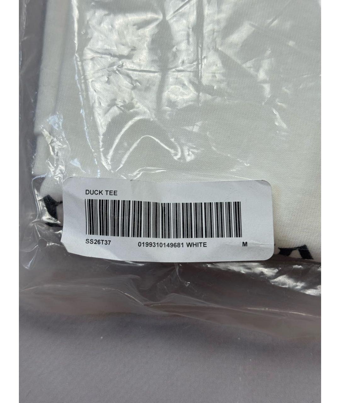 SUPREME Белая хлопковая футболка, фото 3