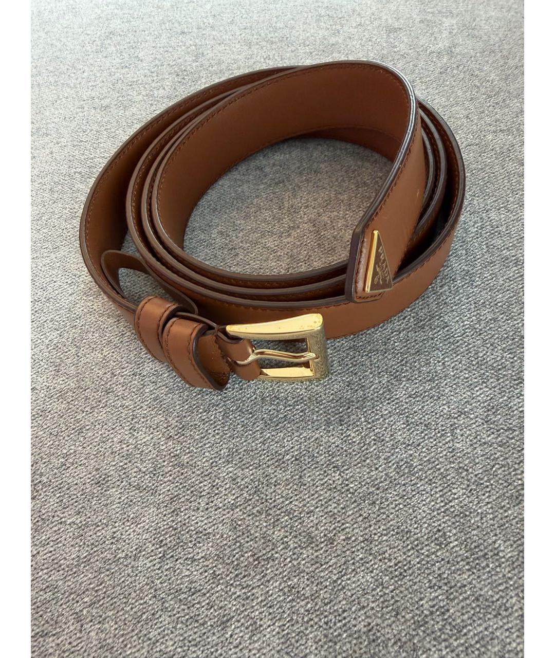 PRADA Коричневый ремень, фото 2
