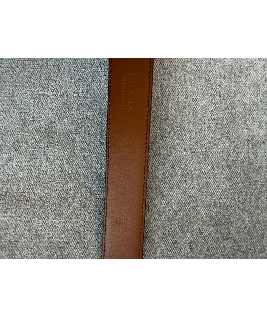 PRADA Коричневый ремень, фото 4