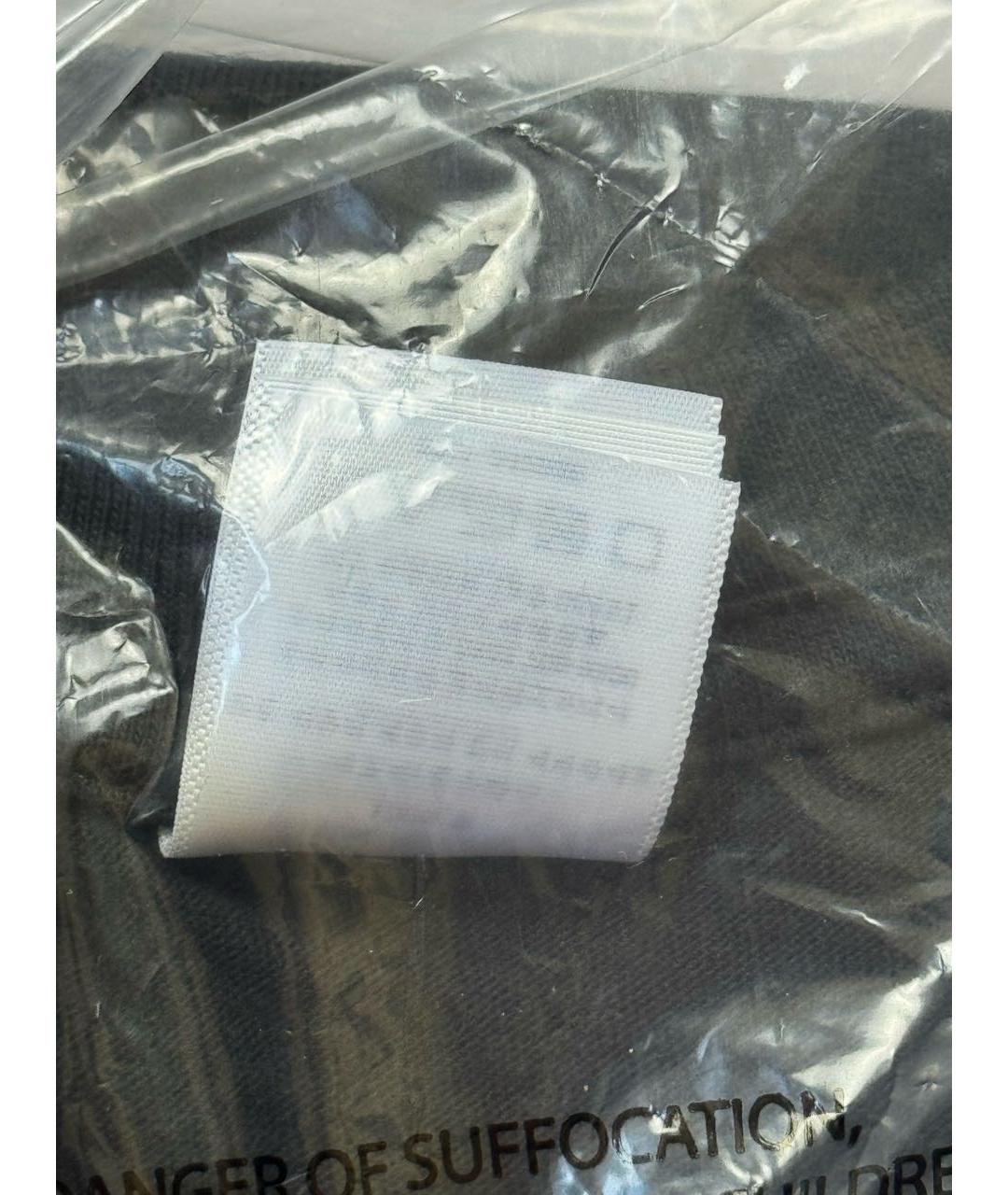 SUPREME Черная хлопковая футболка, фото 8