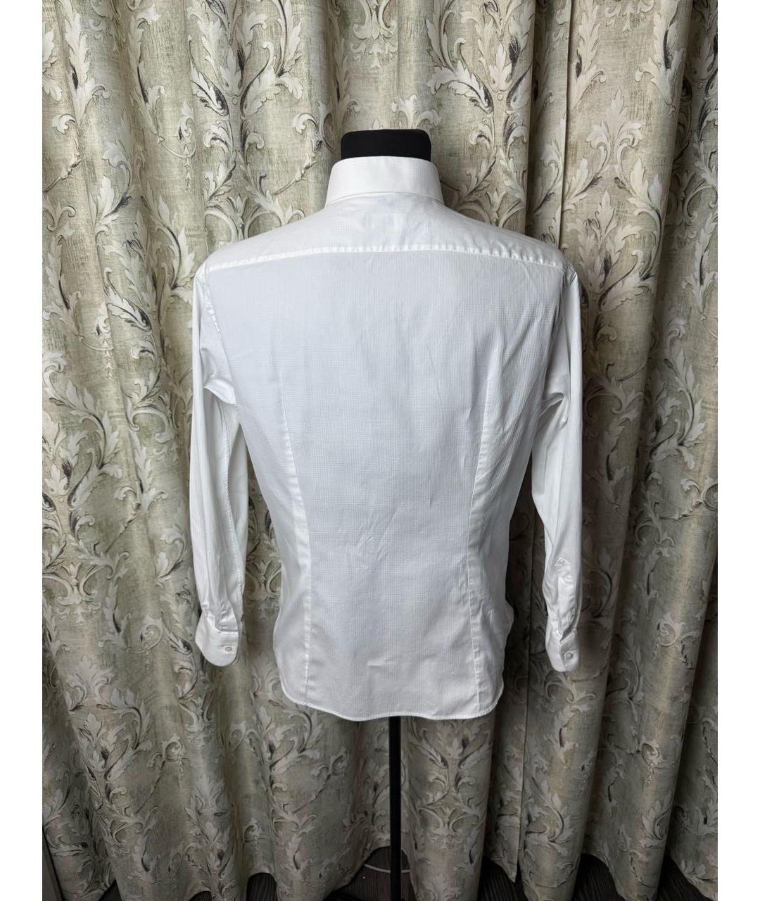 BRIONI Белая хлопковая классическая рубашка, фото 2