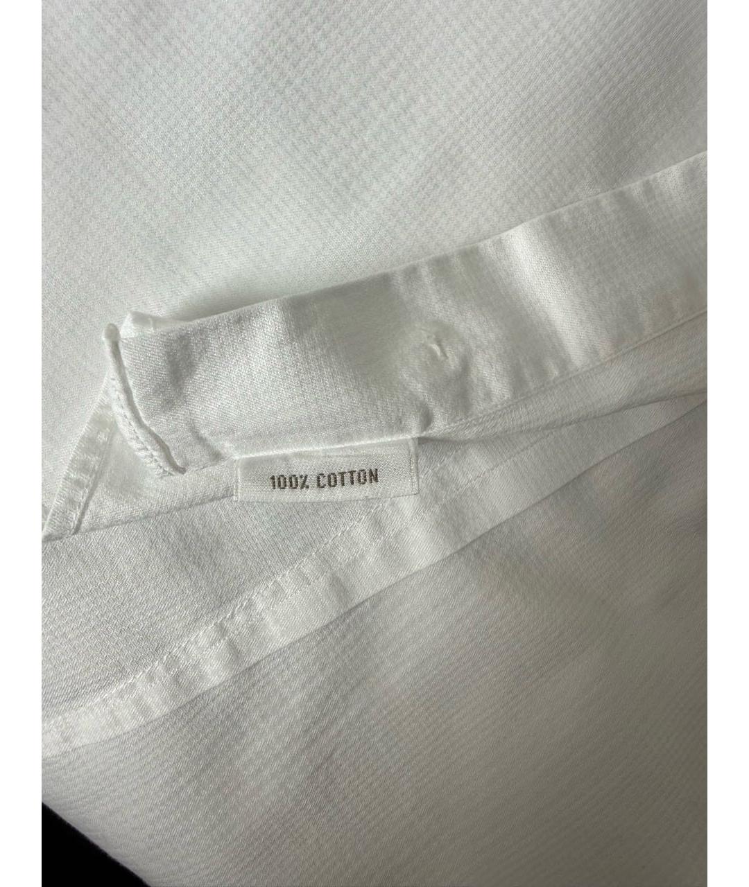 BRIONI Белая хлопковая классическая рубашка, фото 6