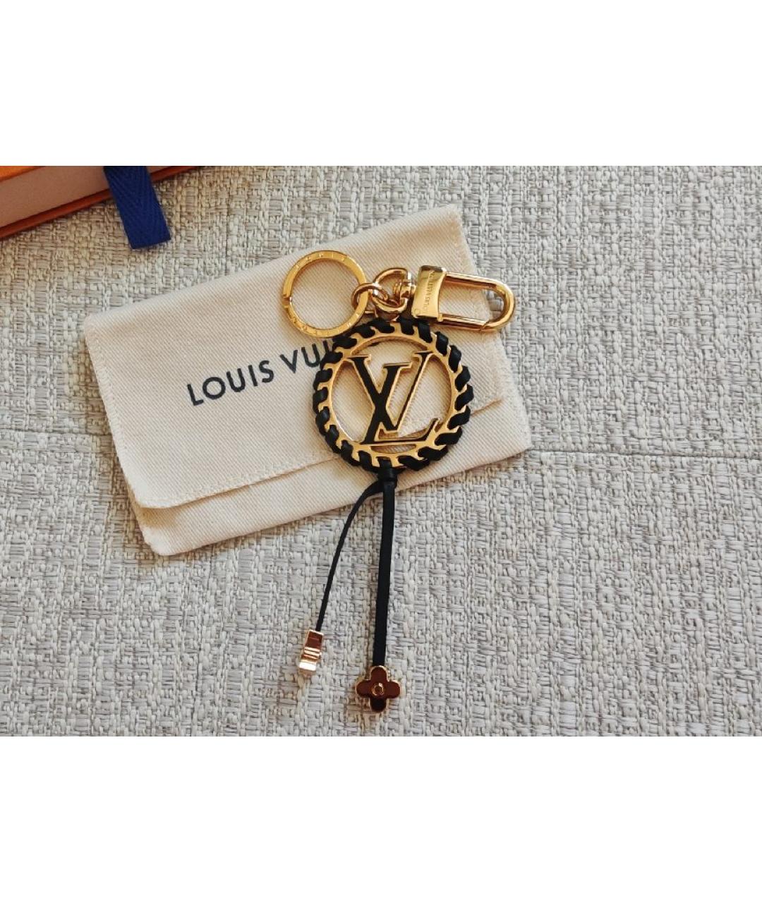 LOUIS VUITTON Черный брелок, фото 8