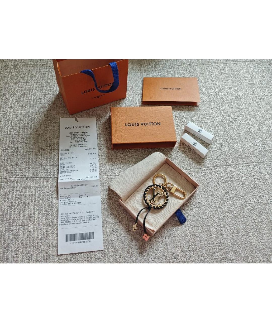 LOUIS VUITTON Черный брелок, фото 2