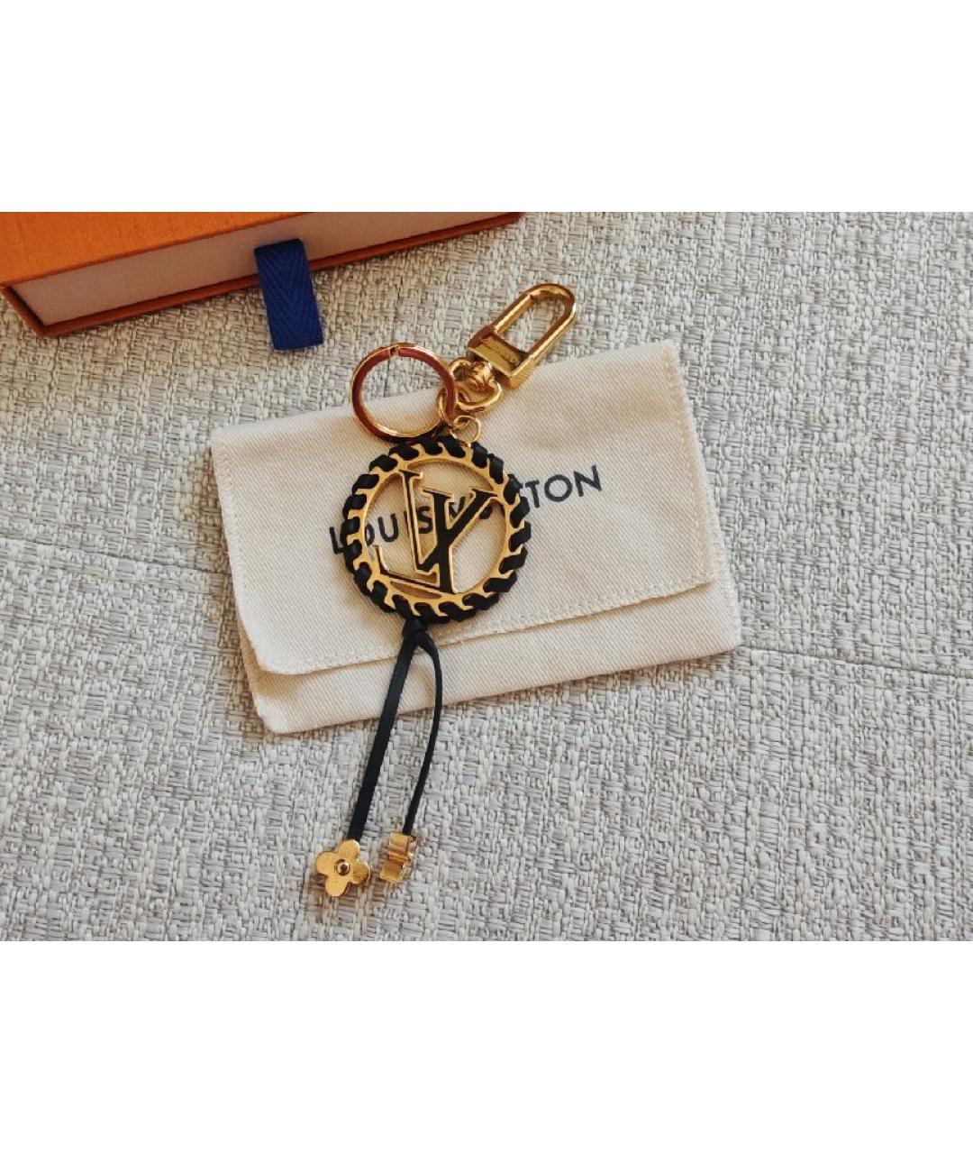 LOUIS VUITTON Черный брелок, фото 7