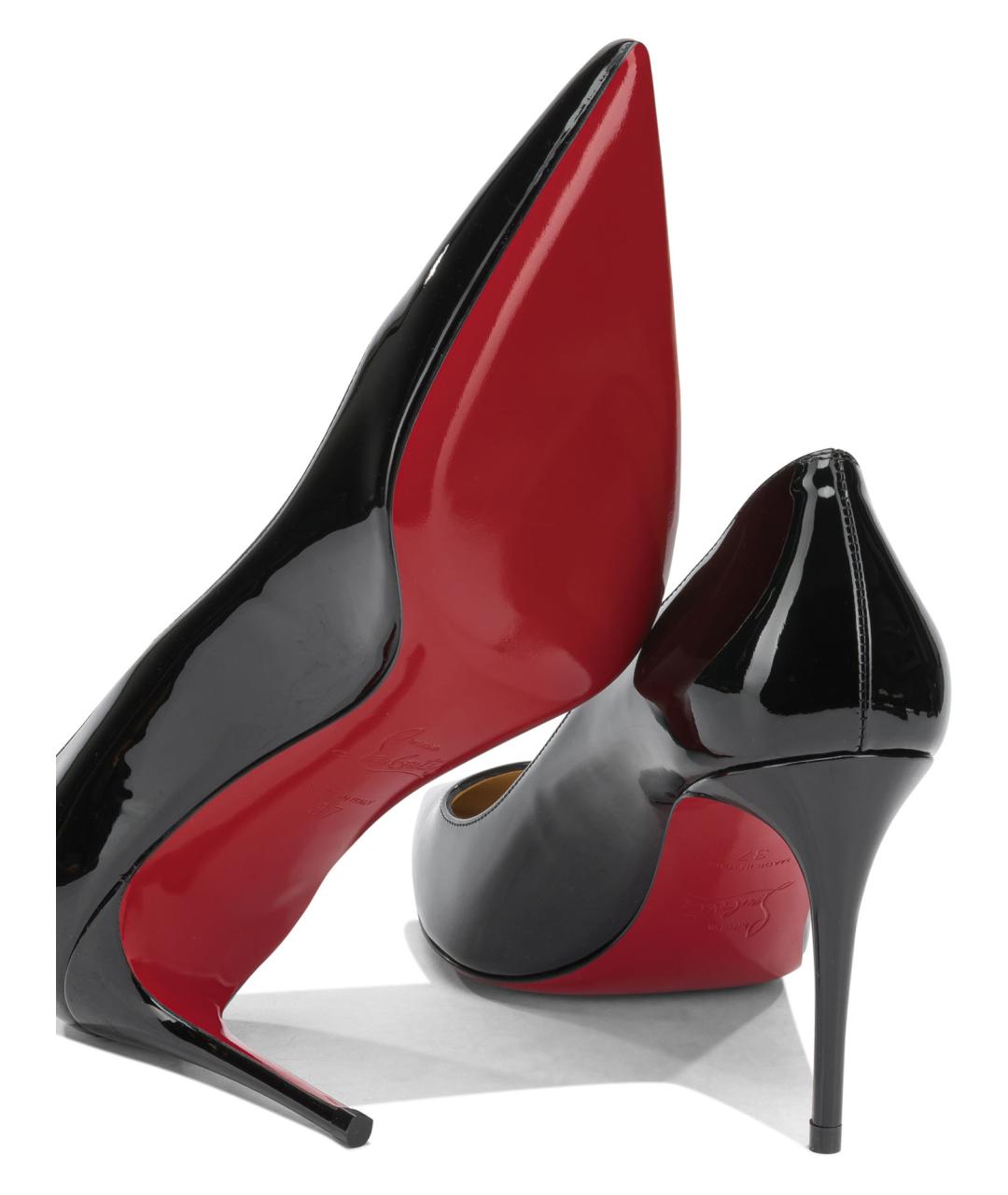 CHRISTIAN LOUBOUTIN Черные туфли из лакированной кожи, фото 5