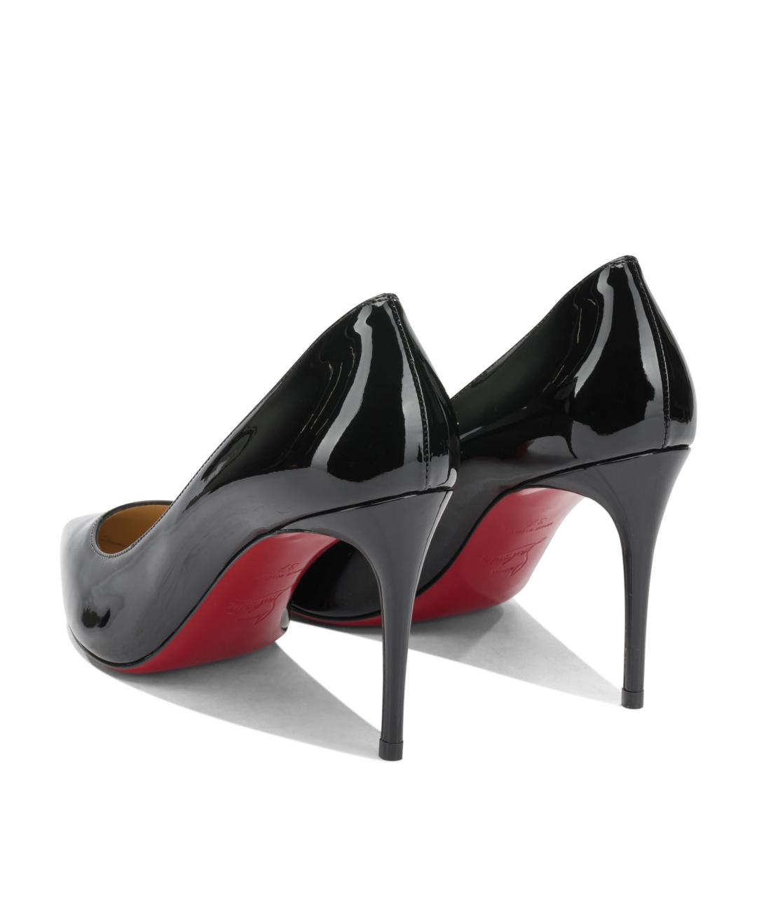 CHRISTIAN LOUBOUTIN Черные туфли из лакированной кожи, фото 4