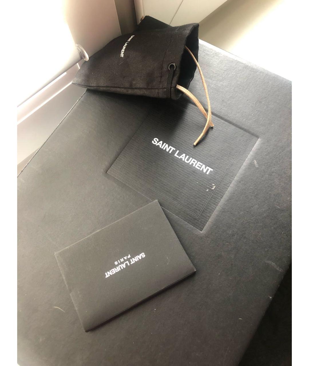 SAINT LAURENT Бежевые кожаные кеды, фото 5