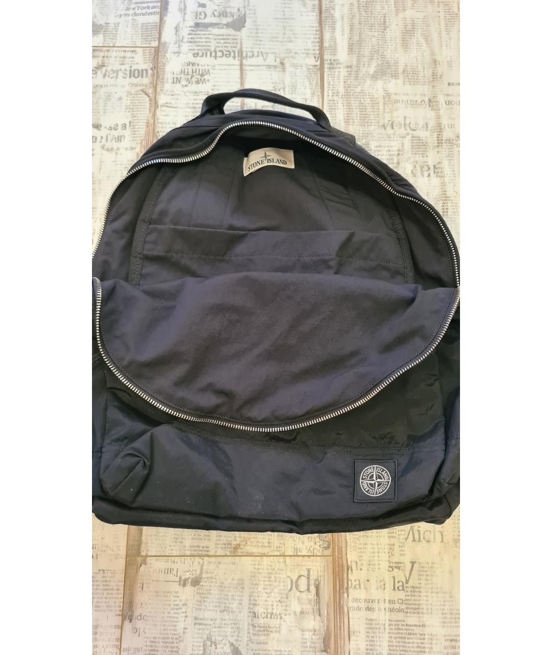 STONE ISLAND Черный рюкзак, фото 7